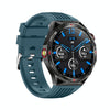 HT28 1.85 inch Silicone Strap IP68 Waterproof Smart Watch, Support Sleep Monitoring(Blue)