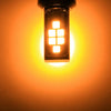 2 PCS 1156 DC9-16V / 3.5W Car Auto Turn Lights 12LEDs SMD-ZH3030 Lamps, with Constant Current(Yellow Light)