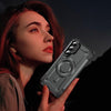 For Samsung Galaxy S23+ 5G Lens Holder MagSafe Phone Case(Grey)