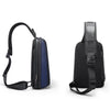 BANGE BG-2811 Men Chest Bag Casual Shoulder Bag Large Capacity Messenger Bags(Blue)