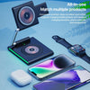 KTM8 15W 3 in 1 Portable Folding Magnetic Wireless Charger (White)