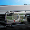 BOROFONE BH114 Star Metal Ring Magnetic Car Center Console Phone Holder(Metal Grey)