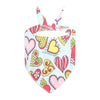 Pet Triangle Bib, Cartoon Cat & Dog Scarf, Style 04