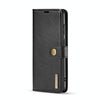 For Galaxy S20 DG.MING Crazy Horse Texture Flip Detachable Magnetic Leather Case with Holder & Card Slots & Wallet(Black)