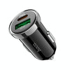 hoco Z44 Leading PD 20W USB-C / Type-C + QC 3.0 USB Car Charger(Black)