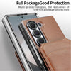 For Samsung Galaxy Z Fold6 VIETAO Integrated MagSafe RFID Detachable Card Bag PU Phone Case(Brown)