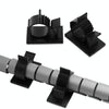 100 PCS Y-1720 Adjustable Self-Adhesive Wire Fixing Cable Organizer (Black)