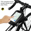 WILD MAN E2 Waterproof Front Bag MTB Mobile Phone Sets Bicycle Tube Bag Riding Accessories(Black)