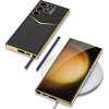 For Samsung Galaxy S24 Ultra 5G GKK Plating Soft TPU + Leather Full Coverage Phone Case without Pen(Green)