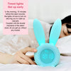 Cute Rabbit Silicone Induction Small Alarm Clock(Pink)