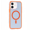 For iPhone 11 Vacuum Airbag Y2 Series Transparent MagSafe Magnetic Phone Case(Orange)