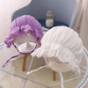 MZ4790 Cotton Baby Princess Hat Lacing Cloth Hat, Size: 44-48cm(White)