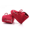 D2245 Winter Warm Baby Cotton Boots Plus Velvet Thickened Baby Walking Shoes, Size: 12cm(Red)