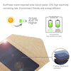 HAWEEL 21W Foldable Solar Panel Charger with 5V 2.9A Max Dual USB Ports(Yellow)