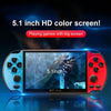 X7 Plus Retro Classic Games Handheld Game Console with 5.1 inch HD Screen & 8G Memory, Support MP4 / ebook(Blue)