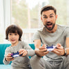 Crack Pattern RGB Light Wireless Game Controller for PS4 / PC / Android / iOS(White)
