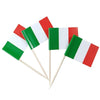 100pcs/pack 65mm National Flag Toothpick  Cupcake Toppers Cocktail Sticks, Style: Italian