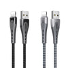 REMAX RC-150i KAWAY Series 1m 2.4A USB to 8 Pin Aluminum Alloy Braid Fast Charging Data Cable (Silver)