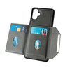 For Samsung Galaxy A06 4G / 5G Solid Color Metal Buckle Card Slots Bag Phone Case(Grey)