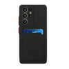 For Samsung Galaxy S21 Ultra 5G Card Slot Design Shockproof TPU Protective Case(Black)