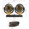 SUITU Car Foldable Cooling Fan Automobile Summer Temperature Reduction Fan, Model: Single 5V USB Energized