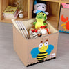 Youngshoots Cotton Linen Cartoon Toy Storage Basket Clothing Storage Box,Style Ordinary(Bee)