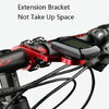 Bicycle Mountain Bike Aluminum Alloy Code Table Stand Universal Code Table Extension Flashlight Bracket(Black)