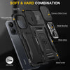For Xiaomi Poco X6/Redmi Note 13 Pro 5G Armor PC + TPU Camera Shield Phone Case(Black)
