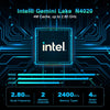 GXMO N42 Windows 11 Intel Gemini Lake N4020C Mini PC NVME SSD WiFi Mini Desktop Computer, Specification:6GB+64GB(Black)