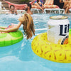 Inflatable Lemon Shaped Floating Drink Holder, Inflated Size: About 19 x 19cm