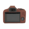 For Canon EOS R100 Glossy Soft Silicone Protective Case(Coffee)