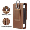 For Phones Below 6.7 inches Multifunctional Vertical Magnetic Flip Phone Waist Bag(Brown)