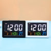 G2000 Color Screen Date Temperature Display Alarm Clock Desk Clock(White)