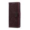 For Samsung Galaxy A06 5G / 4G Totem Flower Embossed Leather Phone Case with Lanyard(Brown)