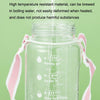 Time Scale Drinking Water Target Transparent Sports Kettles(Cherry Blossom Pink)