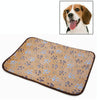 Reversible Pet Mat, Bamboo & Plush, M (40x29cm), Light Coffee