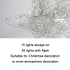 Christmas Tree Top Light LED Glowing Star Lights, Size: Small EU Plug(Blue)