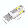 4 PCS T10 DC12V / 2W Car Clearance Light 9LEDs SMD-3030 Lamp Beads (White Light)