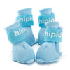 Silicone Dog Boots, Blue, L (4 Pcs) - Waterproof Paw Protection