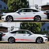2 PCS/Set D-707 Striped Totem Pattern Car Modified Decorative Sticker(Red)