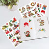 1set Christmas Day Cartoon Illustration Kids Toy Stickers, Size: 148x210mm(Random Style Delivery)