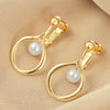 E2109-14 Small Pearl Baroque Earrings Pearl Ear Clip Women Without Ear Piercing