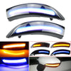 1 Pair For Ford Fiesta 2008-2017 Car Dynamic LED Turn Signal Light Rearview Mirror Flasher Water Blinker
