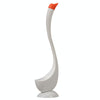 Bathroom Household Soft Bristle Elbow Toilet Cleaning Brush With Base(White)