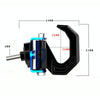 Motorcycle Electric Bike Item Movable Double Hooks Aluminum Helmet Hanger Modification Accessories(Blue)