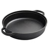 31cm Cast Iron Cooking Pot Wok Nonstick Frying Pan Restaurant Kitchen Skillet Camping Cooker