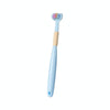 YALINA Three Sided Toothbrush Soft Hair 360 Degree V Shaped Toothbrush A22 Kids Blue