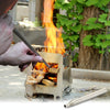 2 PCS Outdoor Camping Fire Tool Stainless Steel Blower Picnic Barbeque Barbecue Tool Retractable Blow Torch, Specification:5 Sections