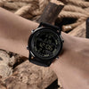 SANDA  411 Multifunctional Wports Watch Male Youth Fashion Model Male Waterproof Student Electronic Watch(Black  White)
