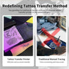 A41 203DPI Portable Tattoo Printer Office Study Bluetooth HD Thermal Printer(Black)
